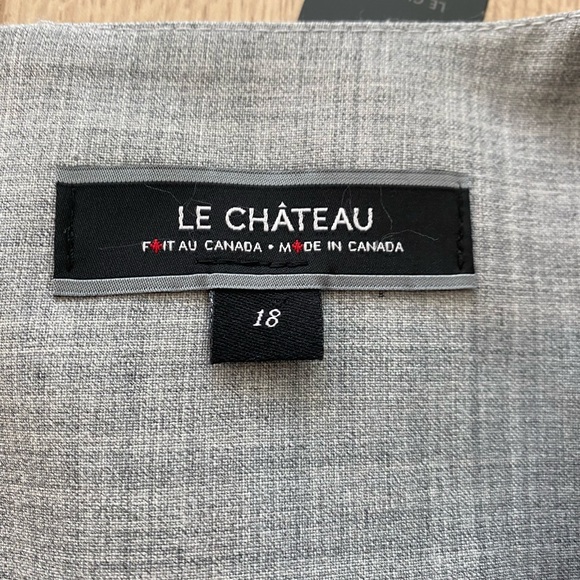 NWT Le Chateau Light Grey Pencil Skirt, Size 18 - Picture 7 of 9